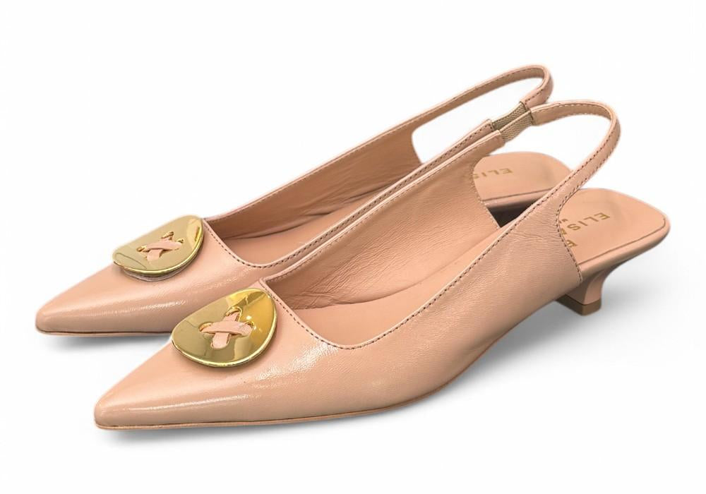 Slingback bottone nude Elisa Lanci 