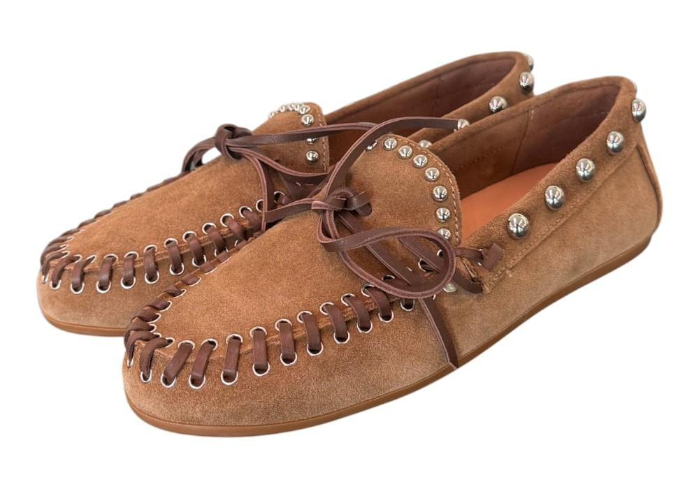 Mocassino fiocco suede sigaro Inuovo<BR/> 