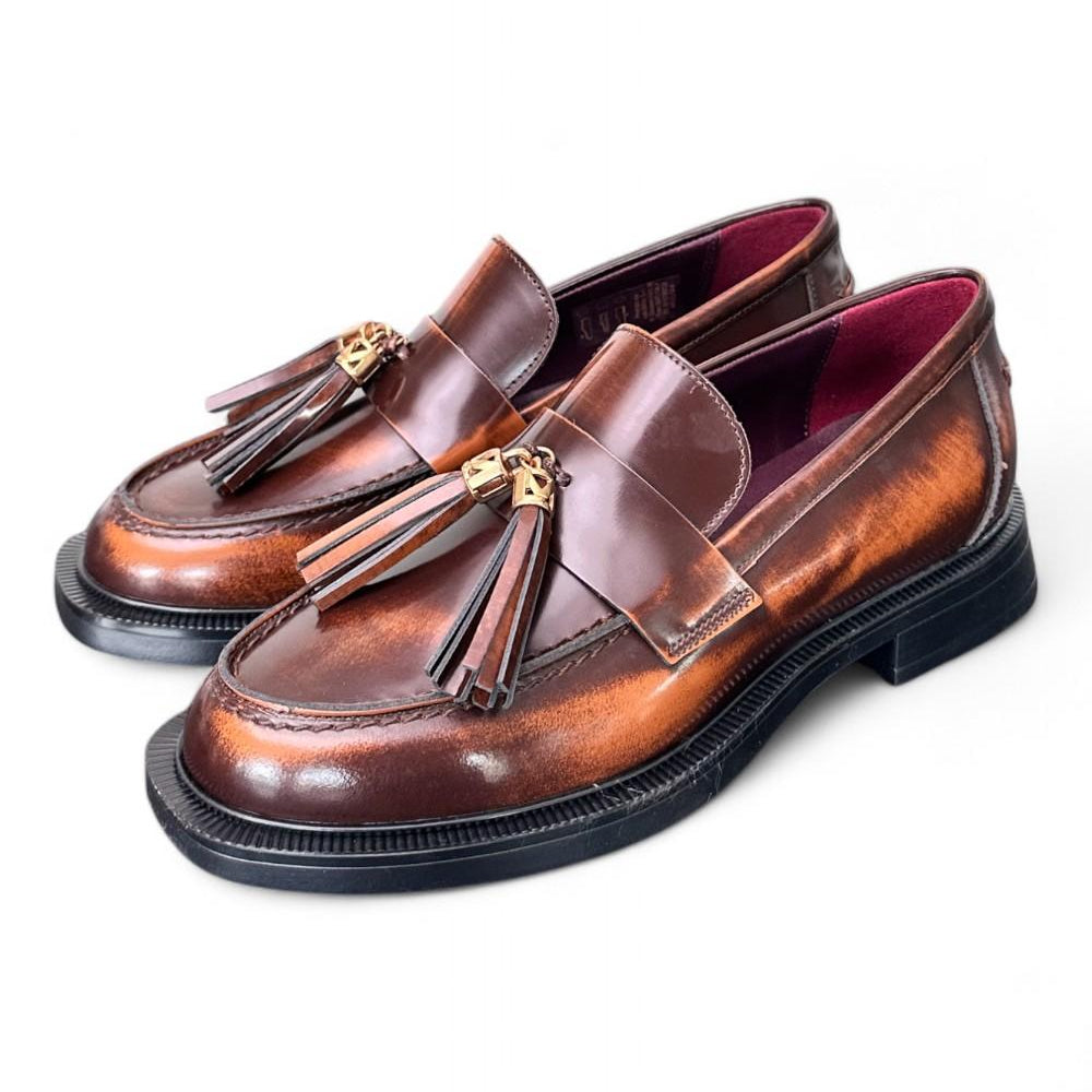 Mocassino mappi cuoio Lorenzo Mari<BR/> 