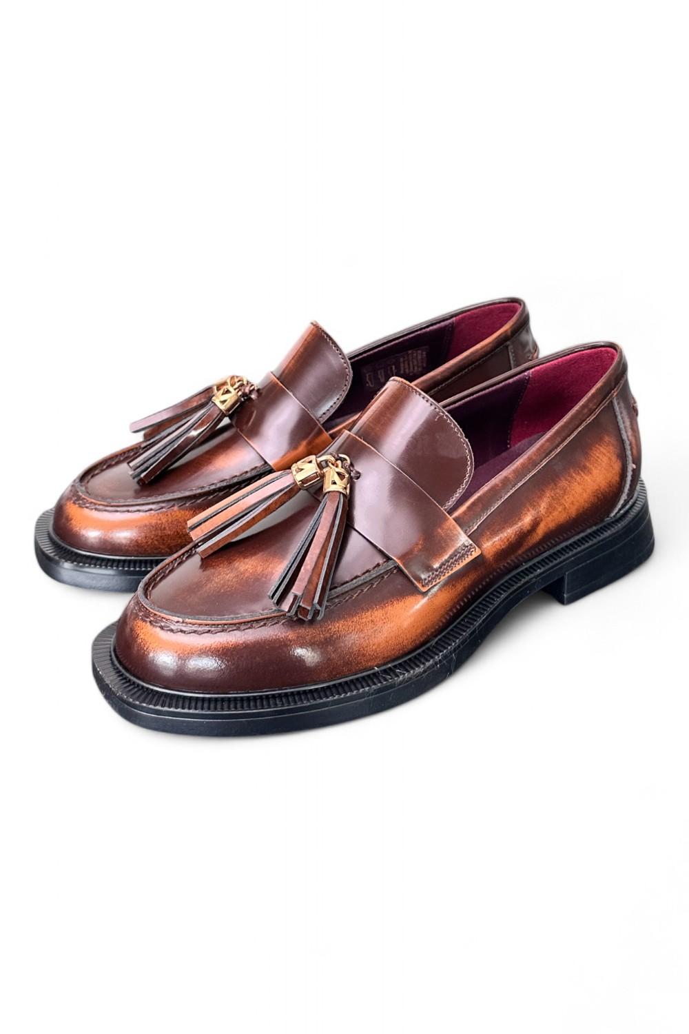 Mocassino mappi cuoio Lorenzo Mari<BR/> 