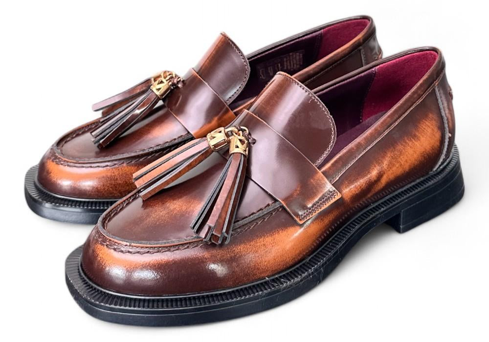 Mocassino mappi cuoio Lorenzo Mari<BR/> 