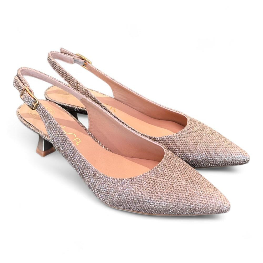 Slingback lux oro tacco 5 Unisa 