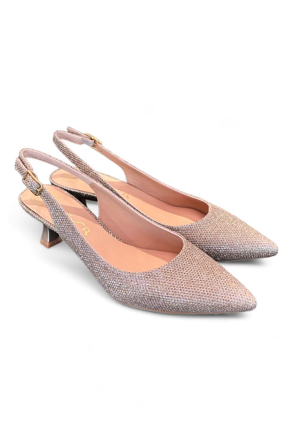 Slingback lux oro tacco 5 Unisa 