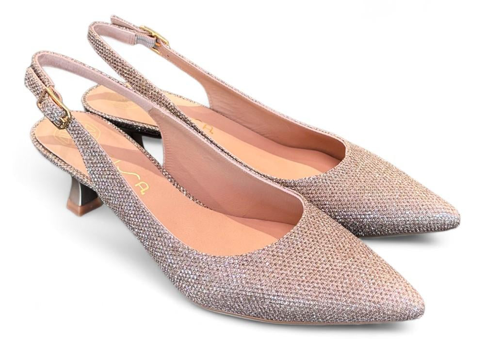 Slingback lux oro tacco 5 Unisa 