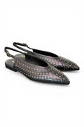 Slingback microborchie nera Janet