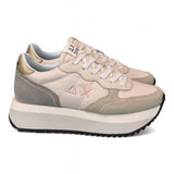 Sneaker donna SUN 68 BIG ALLY white beige grey 