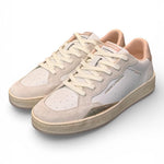 Sneaker bianca beige rosa basket Crime London 