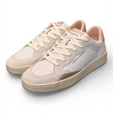 Sneaker bianca beige rosa basket Crime London 