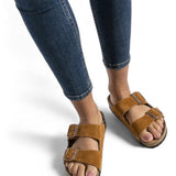 Ciabatta Birkenstock Arizona Suede Mink 1027162<BR/> 