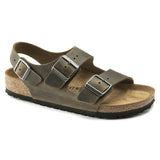 Sandalo Milano pelle verde Birkenstock 