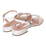 Sandalo cerchi pelle latte Glam<BR/> 