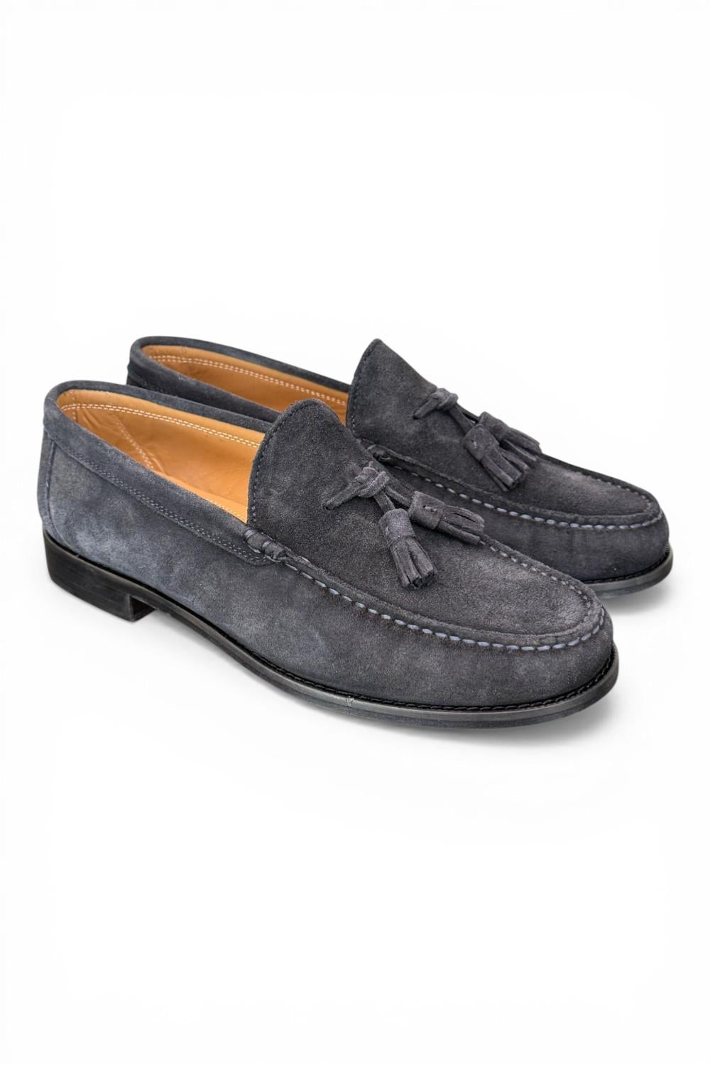 Mocassino mappetti suede blu Kebo 