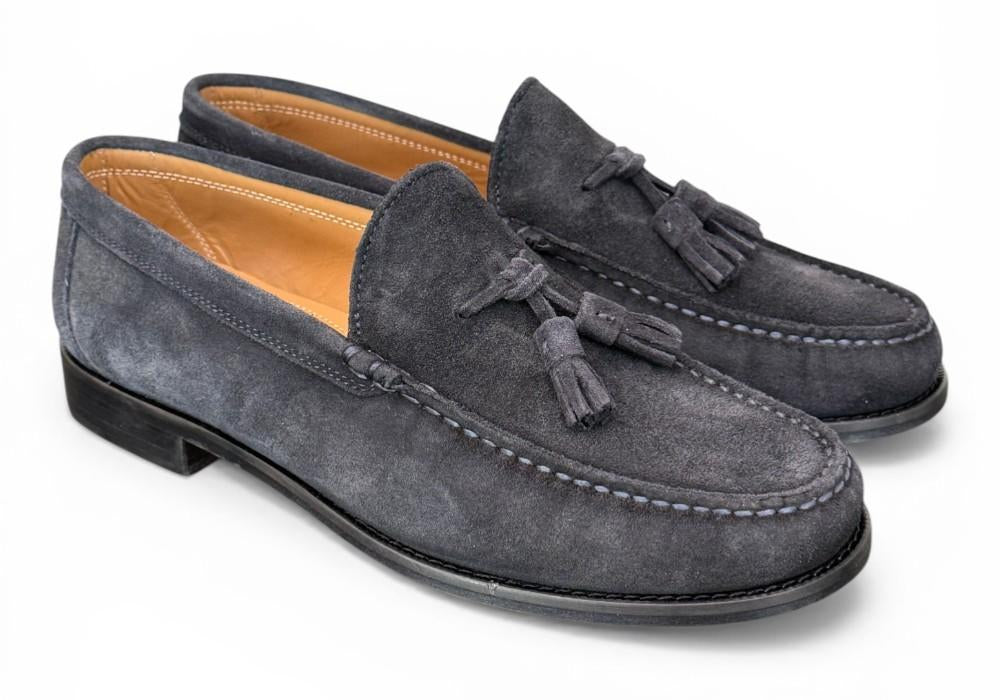 Mocassino mappetti suede blu Kebo 
