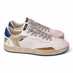 Sneaker uomo basket bianca Crime London Chelsea Oxford Blu 