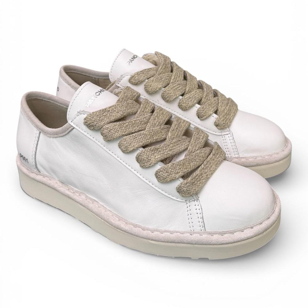 Allacciato uomo Panchic P01 leather white<BR/> 