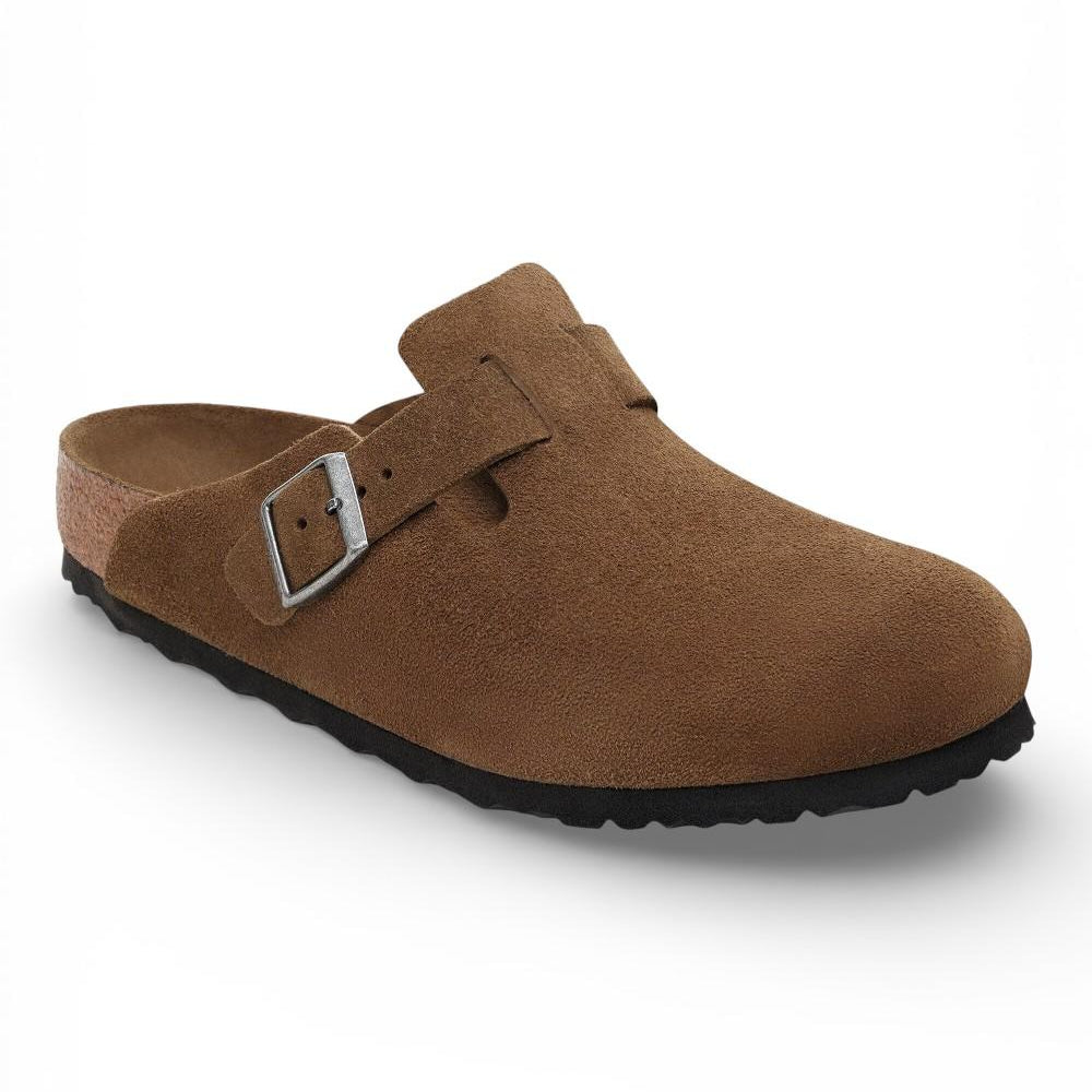 Sabot Boston Birkenstock Suede dark tea 1030861 