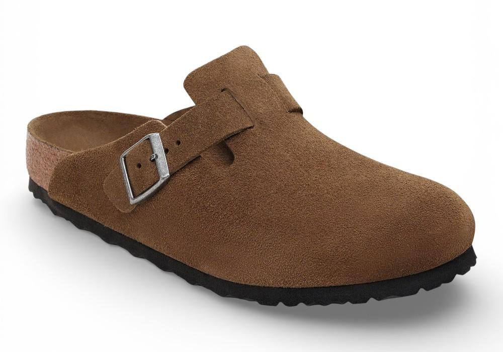 Sabot Boston Birkenstock Suede dark tea 1030861 