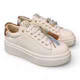 Sneaker Gioplus Oliva latte mucca charms<BR/> 