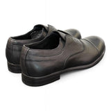 Scarpa uomo no-lace nera F.lli Rennella puntale 
