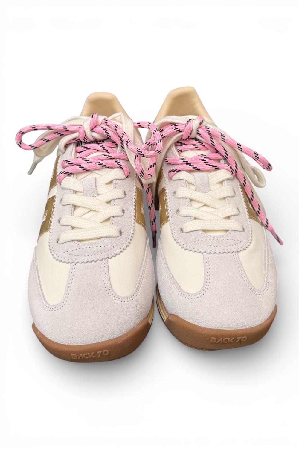 Sneaker Jogger nylon white Back70 