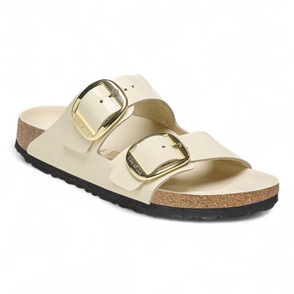 Ciabatta Arizona Big Buckle Shine Ecru  Birkenstock 1021476 
