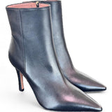 Tronchetto zip sfilato pelle nera Les Autres<BR/> 