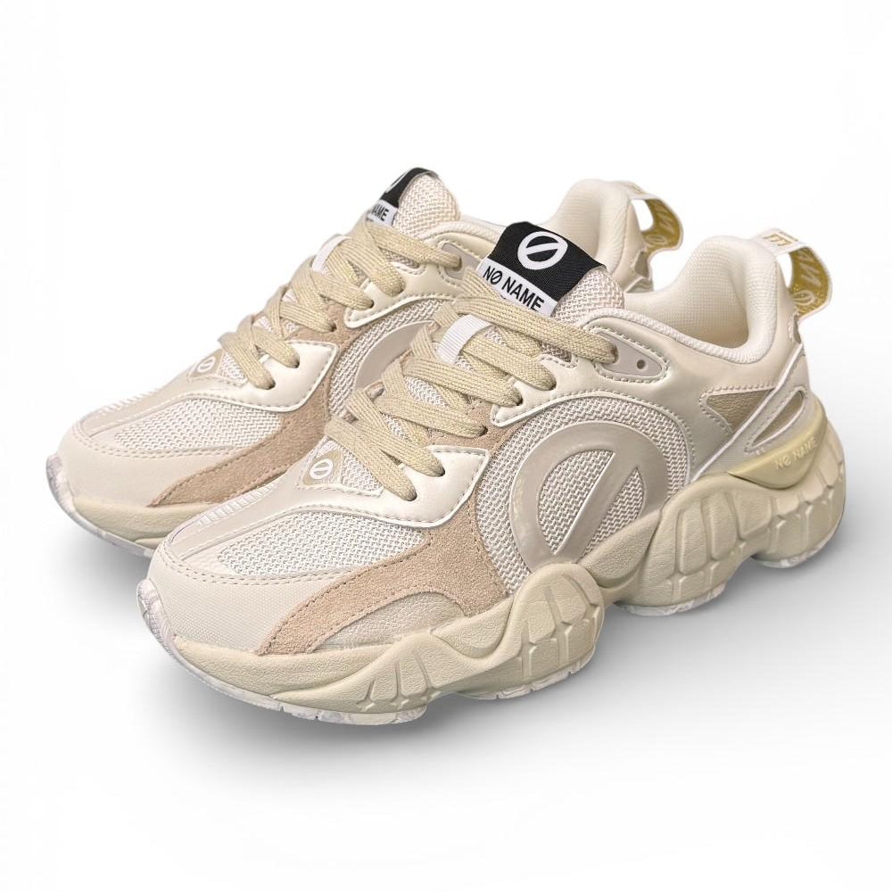 Sneaker No Name Krazee runner bianca beige<BR/> 