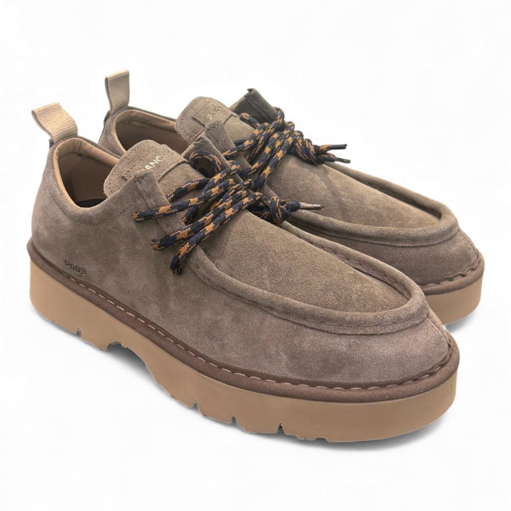 Allacciato uomo Panchic P009 ingegnere suede brown stone 