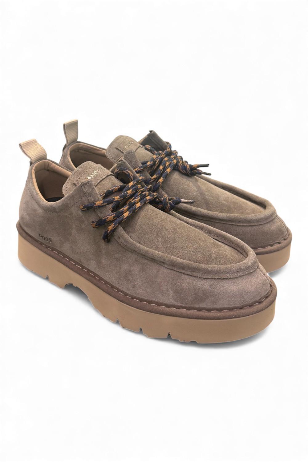 Allacciato uomo Panchic P009 ingegnere suede brown stone 