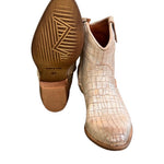 Stivaletto texano intagliato argento Zoe 