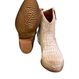 Stivaletto texano intagliato argento Zoe 