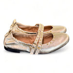 Ballerina cintini  pelle platino Dei Colli<BR/> 