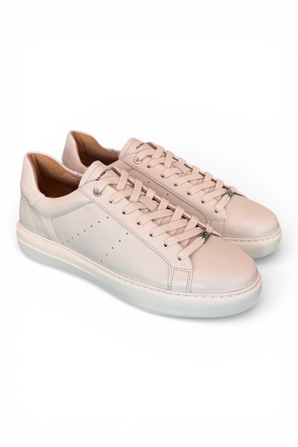 Sneaker pelle latte Ambitious 