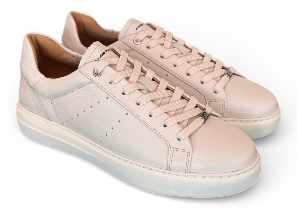 Sneaker pelle latte Ambitious 