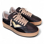 Sneaker donna Play nero oro 4B12 