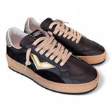 Sneaker donna Play nero oro 4B12 