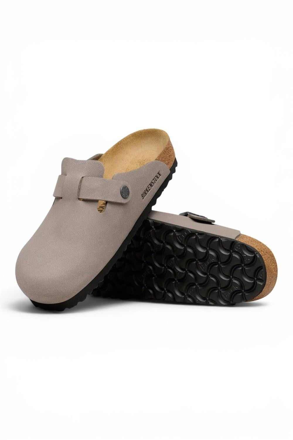 Boston TEX Birko-Flor Nubuck gray taupe<BR/> 