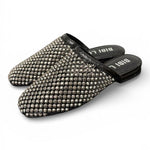 Sabot strass nero argento Bibi Lou 