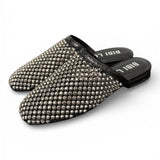 Sabot strass nero argento Bibi Lou 