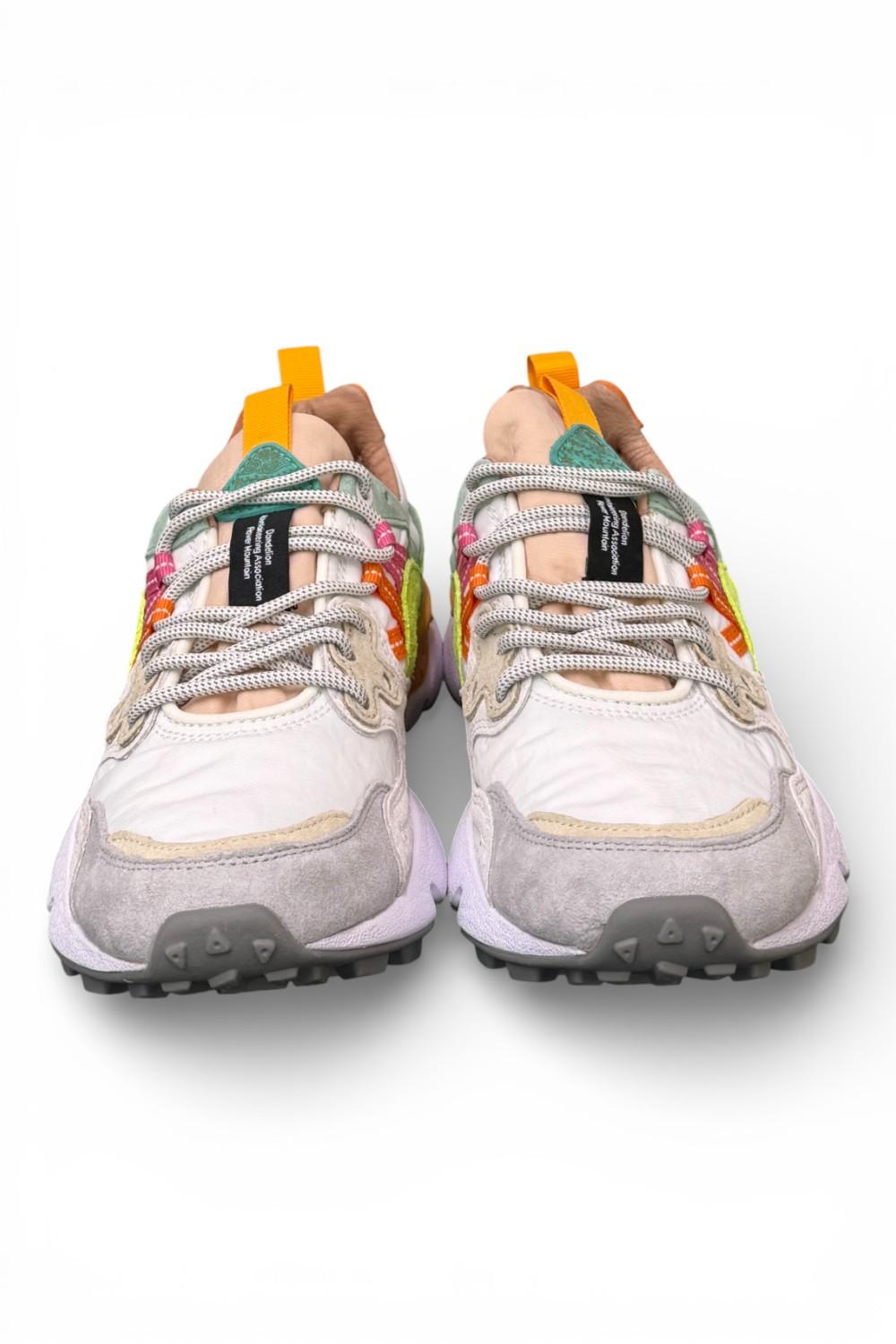 Sneaker donna Yamano 3 1n21 white mango multi Flower Mountain 