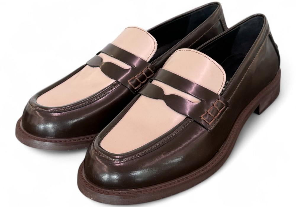 Mocassino abrasivato marrone crema Anima 