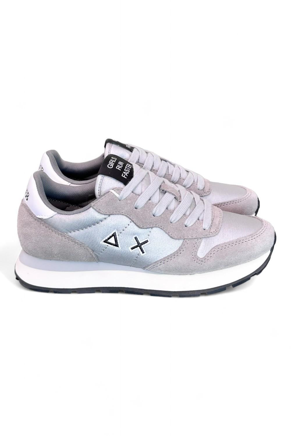 Sneaker donna Ally solid nylon argento Sun 68 