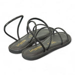 Sandalo strass nero Le Salentine 