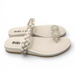 Ciabatta infradito anello strass perla Bibi Lou 