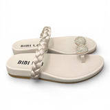 Ciabatta infradito anello strass perla Bibi Lou 