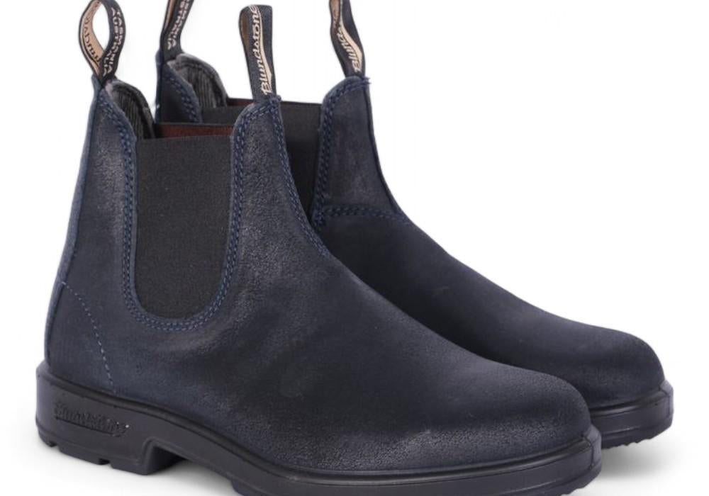 Stivaletto beatles uomo Blundstone scamosciato blu 1912BC 