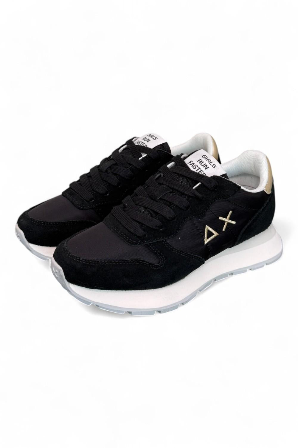 Sneaker donna SUN 68 ALLY black gold silver 