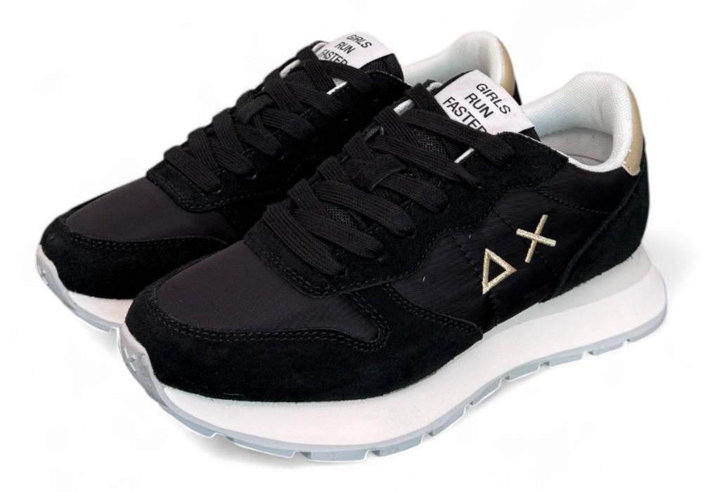 Sneaker donna SUN 68 ALLY black gold silver 
