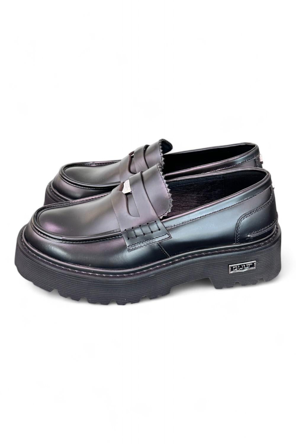 Mocassino penny gomma nero Cult 