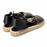 Sandalo con fascia pelle nera Palomitas<BR/> 